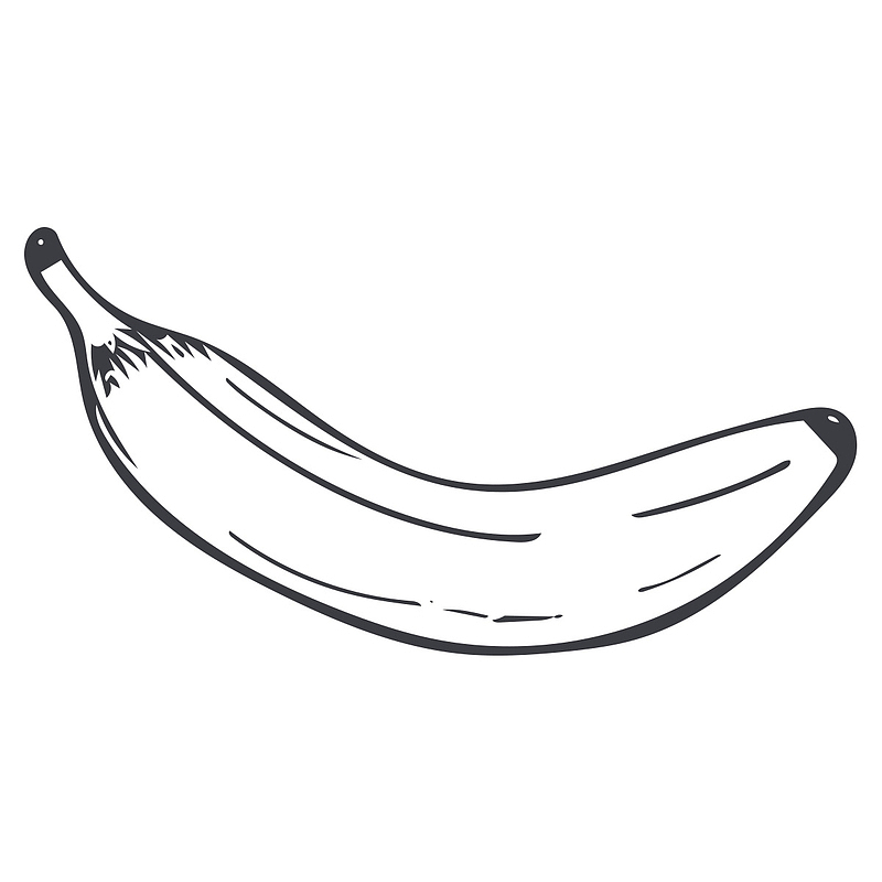线描香蕉