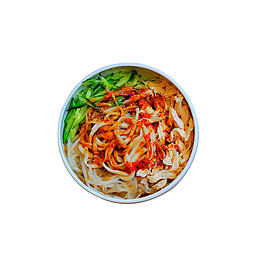 红油鸡丝凉面食品餐饮