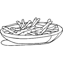 小吃零食简笔画食物