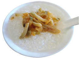 家常白粥素材