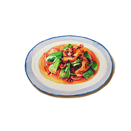 手绘辣椒炒肉