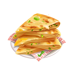 一盘葱油饼