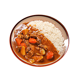 产品实物盖饭咖喱土豆鸡块