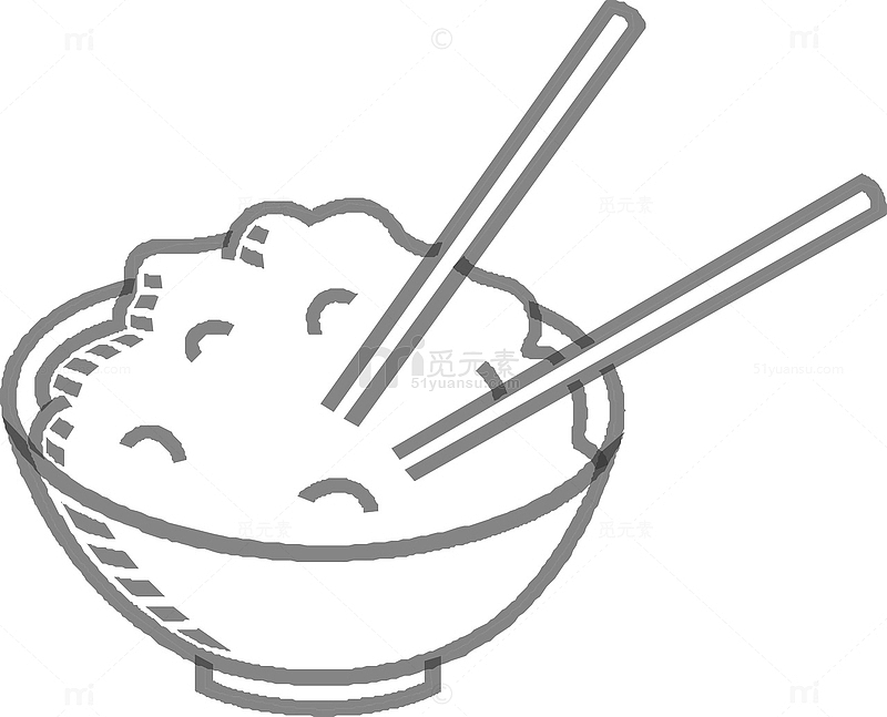 手绘一碗米饭