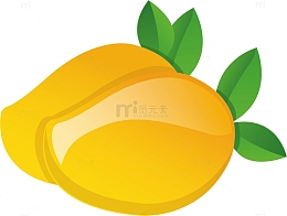 卡通芒果png矢量素材