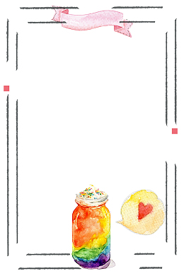 小清新冷饮果汁主题边框