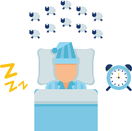 定闹钟睡觉的人海报