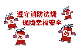 消防宣传展板消防措施和卡通灭火