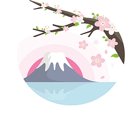 美丽日本樱花海报