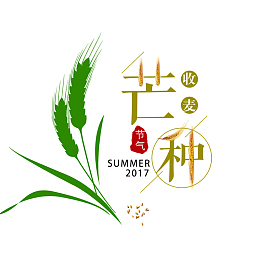二十四节气收麦海报