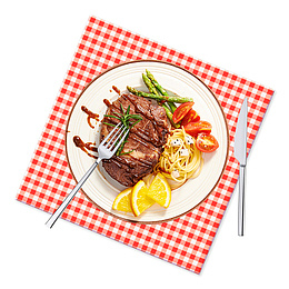 简约西餐牛排海报