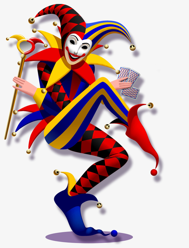 卡通简约小丑设计背景图素材免费下载_觅元素