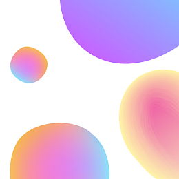 唯美彩色流体渐变图形