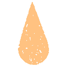 黄色日系水滴插画