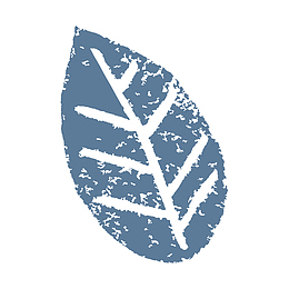 深蓝色日系可爱叶子