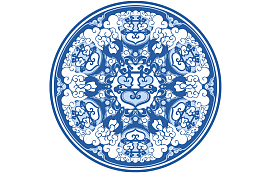 繁复青花纹