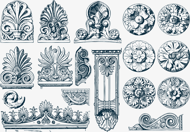 矢量美式元素素材免费下载_觅元素