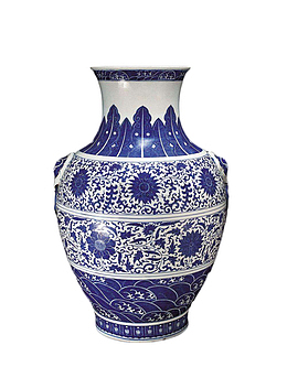 花瓶精致缠枝莲纹