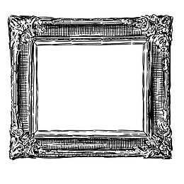 正方形复古画框镜框