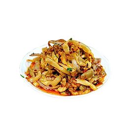 豆豉榨菜肉丝食品餐饮