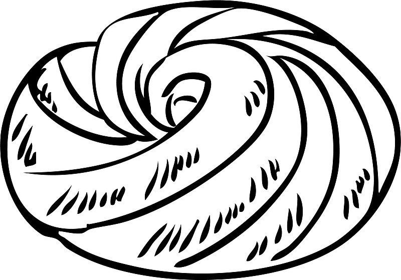 手绘简约小面包