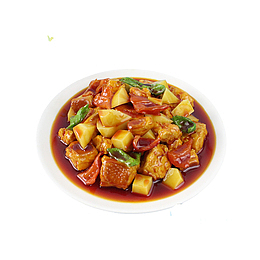 产品实物皮嫩肉美土豆鸡块