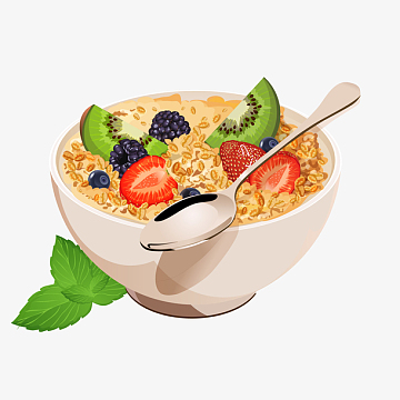 美味燕麦粥矢量图设计