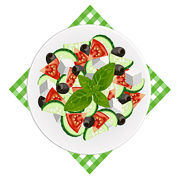 卡通中式菜矢量图