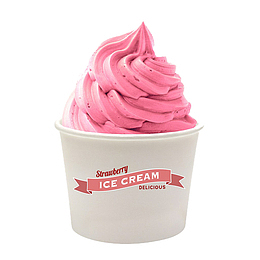 草莓味的雪糕图片素材