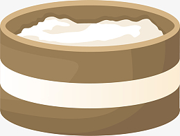 天然美味木桶饭png