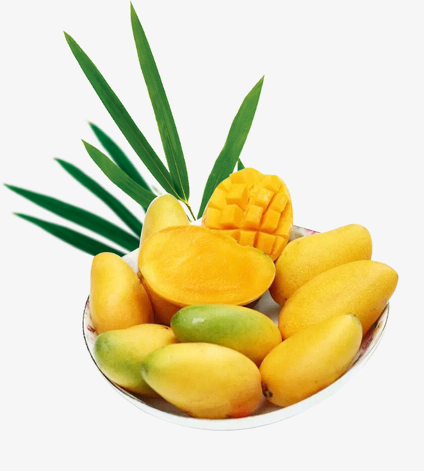 一盘子小台芒水果图片素材