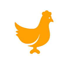 黄色小鸡矢量图