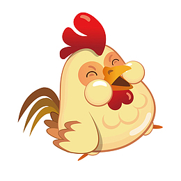 矢量黄色小鸡