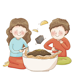 吃面的人