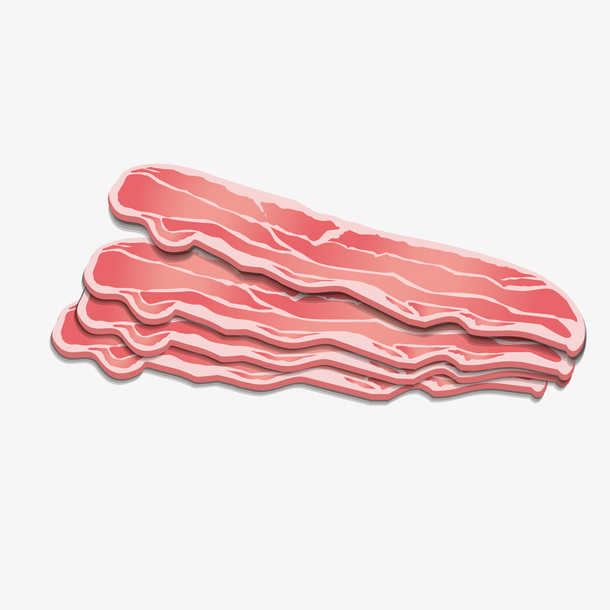 卡通培根食物设计