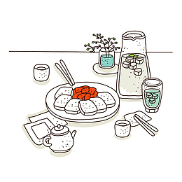 小清新食物餐点精致生活