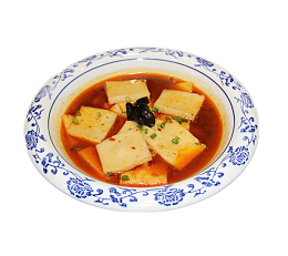 一盘水煮千叶豆腐