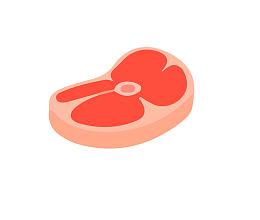 五花肉矢量图