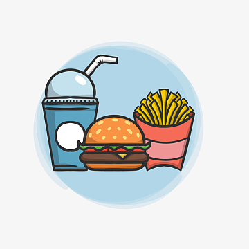 麦当劳食物可乐汉堡