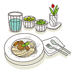 美好生活美味餐点