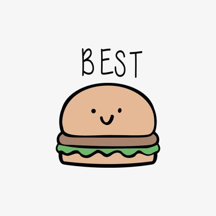 卡通汉堡