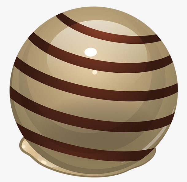 卡通手绘巧克力球