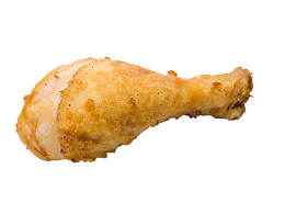 黄色美味诱人烤鸡小腿