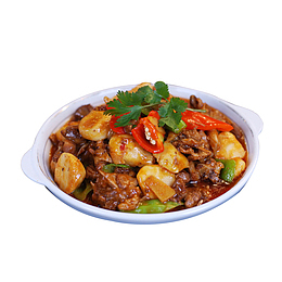 板栗干锅鸭食品餐饮