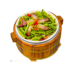 木桶美味的腊味饭