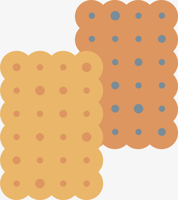 矢量图饼干食物零食