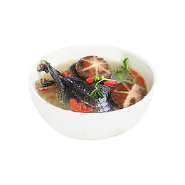 乌鸡甲鱼汤美味汤羹食品图