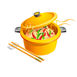 卡通韩式拉面食物设计