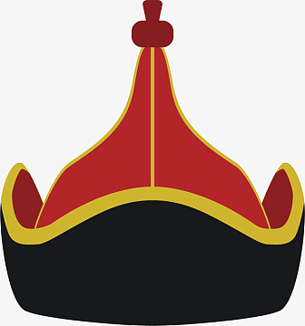 对称帽子矢量卡通符号