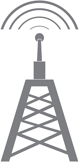 灰色扁平wifi信号